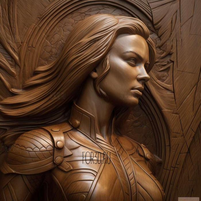 Sharon Carter 3 stl model for CNC